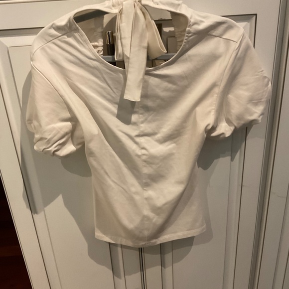 J. Crew new cotton/elastin cream top New - Picture 3 of 4